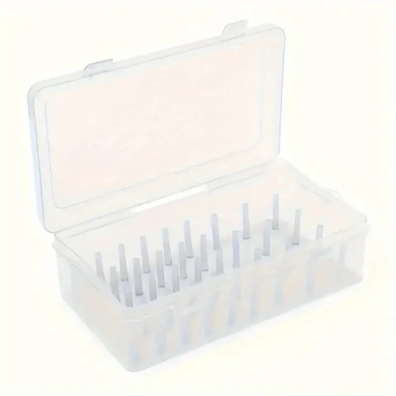 Sewing Storage Box 42 Axis Sewing Threads Box Bobbins Storage Case Transparent Needle Spool 24 Grids Organizer Household DIY Sewing Accessories