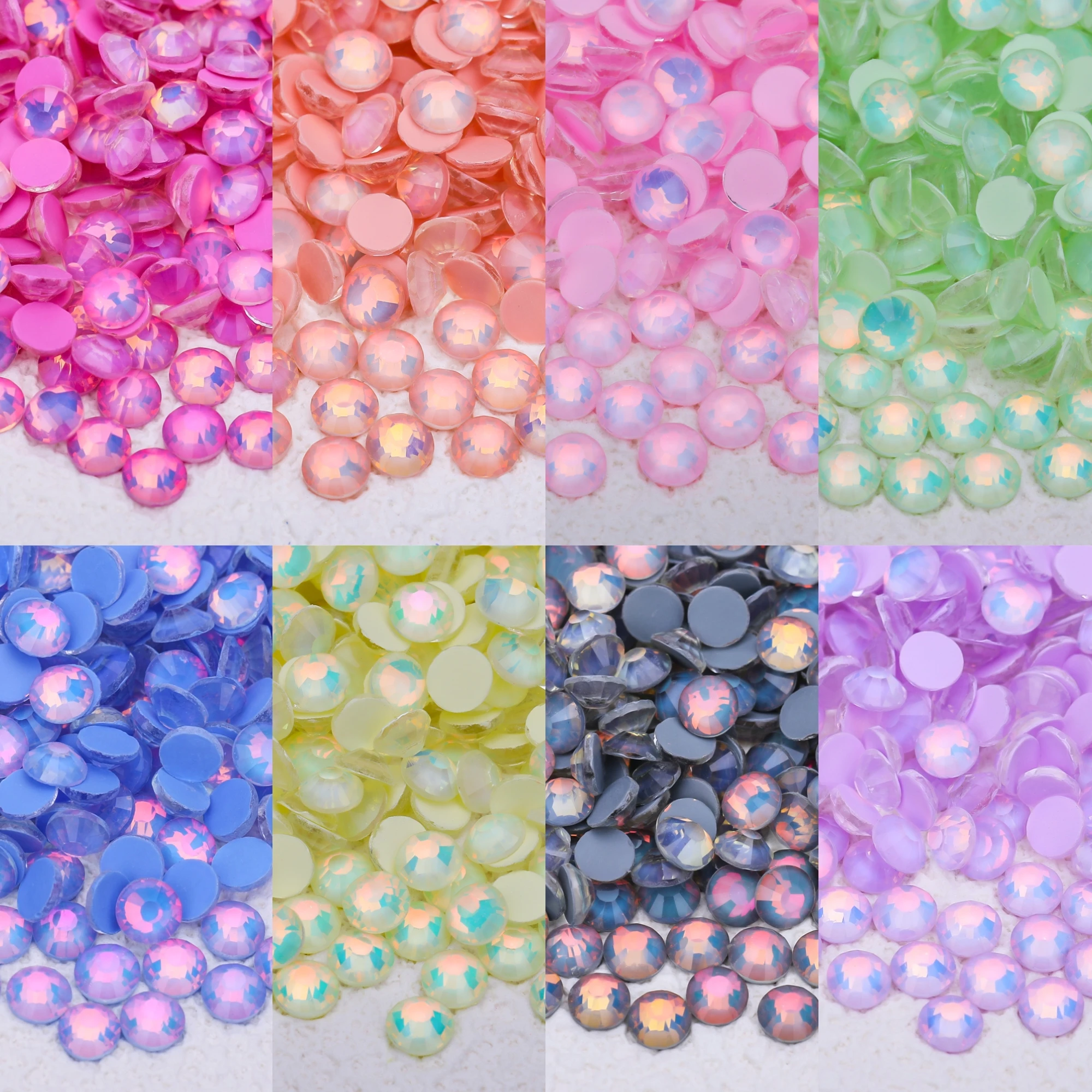 Vc glitter leuchtend opal nicht hotfix strass steine kristall nägel strass стразы für kleid nagel charms nail art diamant vestidos ampere 피스 – Detail 4