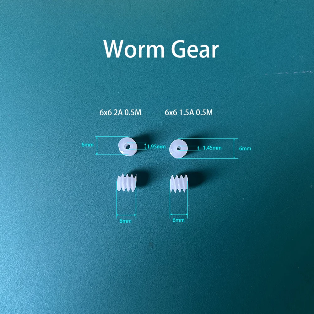 Worm Gear 3.5*5mm 0.3M / 5x5mm 0.8A 0.4M / 6x6mm 6x8mm 6x10mm 0.5M 2A 7.5x10mm 0.8M Toy Models Transmission Helical Gear 10PCS motor gear transmission gear
