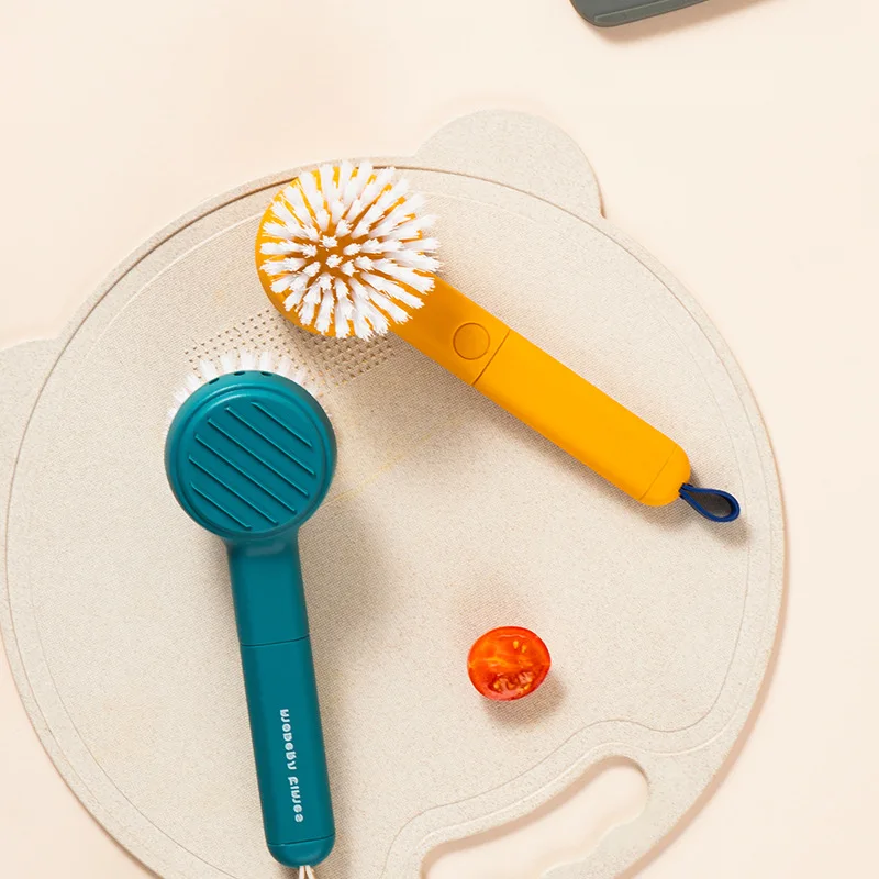 

3 In 1 Fruit and Vegetable Cleaning Brush Potato Cleaner Peeler Garlic Grater Multifunctional Tools Kitchen Useful Accessories