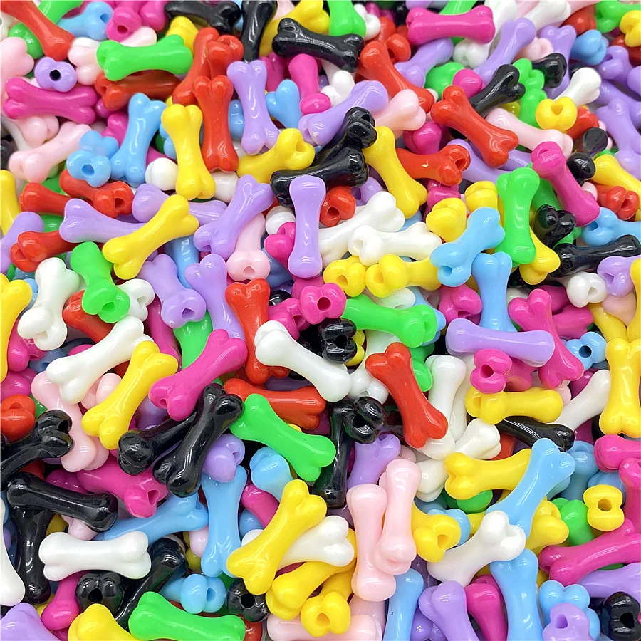 Bone Shaped Acrylic Beads 20pcs for Jewelry Making Necklaces Bracelets Earrings Pendants