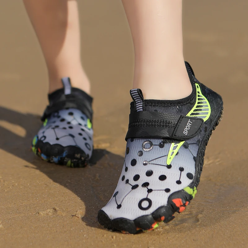 Children Boys And Girls Beach Quick Diving Shoes Qianjiang Swimming Shoes Indoor Fitness Floor Bathroom 28-38#