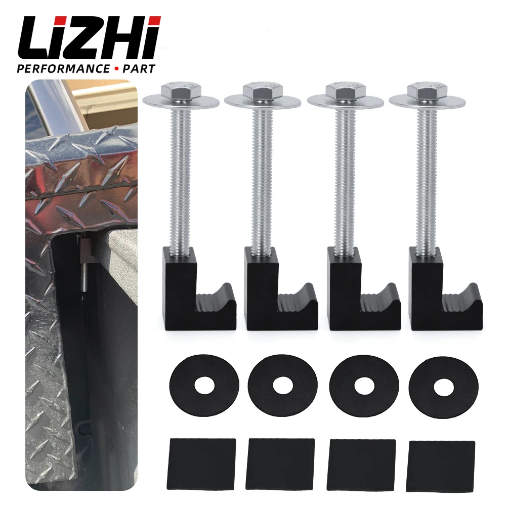 

4 шт. алюминиевый ящик для инструментов с креплением J Hook Kit с винтами и шайбами J-образные крепежные зажимы ящик для инструментов Привязка внешней универсальности