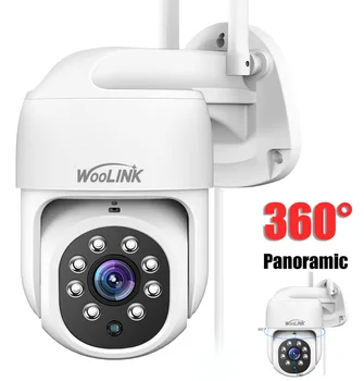 WOOLINK Wireless Monitoring Camera PTZ 1080P 2K HD WiFi Home Security Camera Night Vision AI Detection Surveillance Protection 1