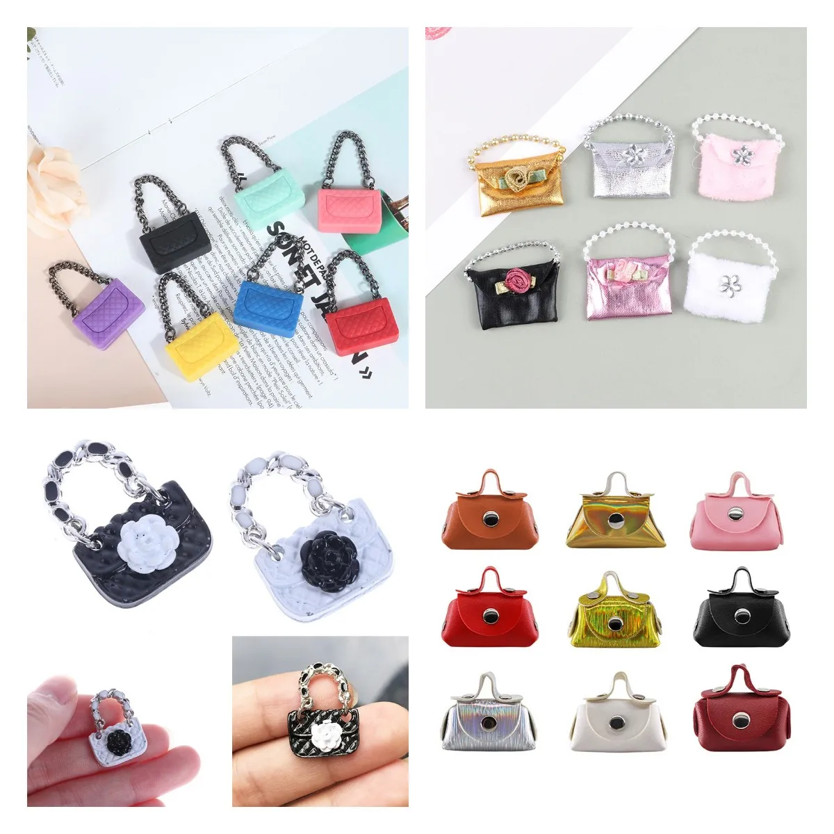 Accessories Bags Miniature, Miniature Dollhouse Hand Bag