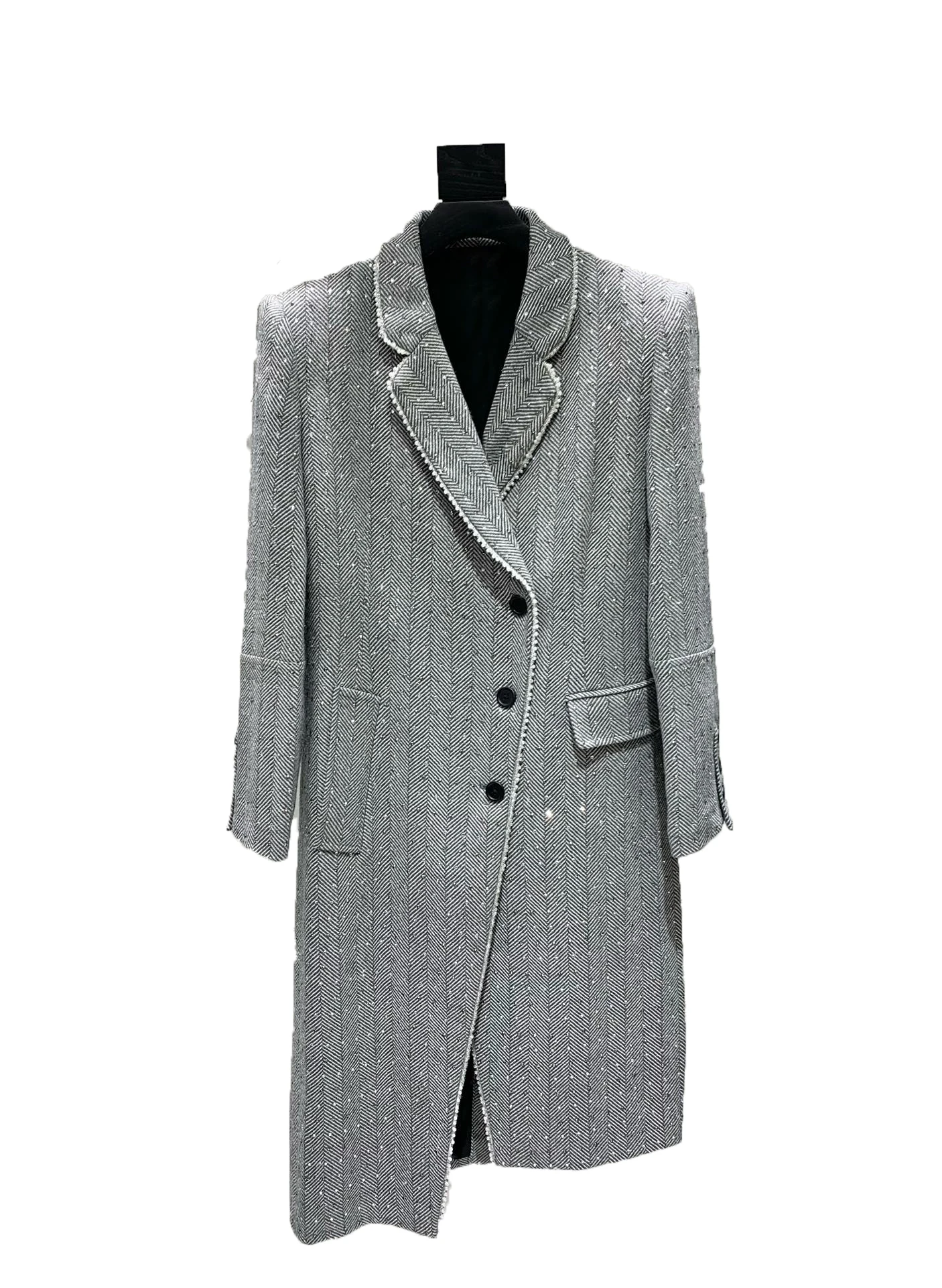 

Irregular hot diamond coat versatile fashion 2024 fall new 1123