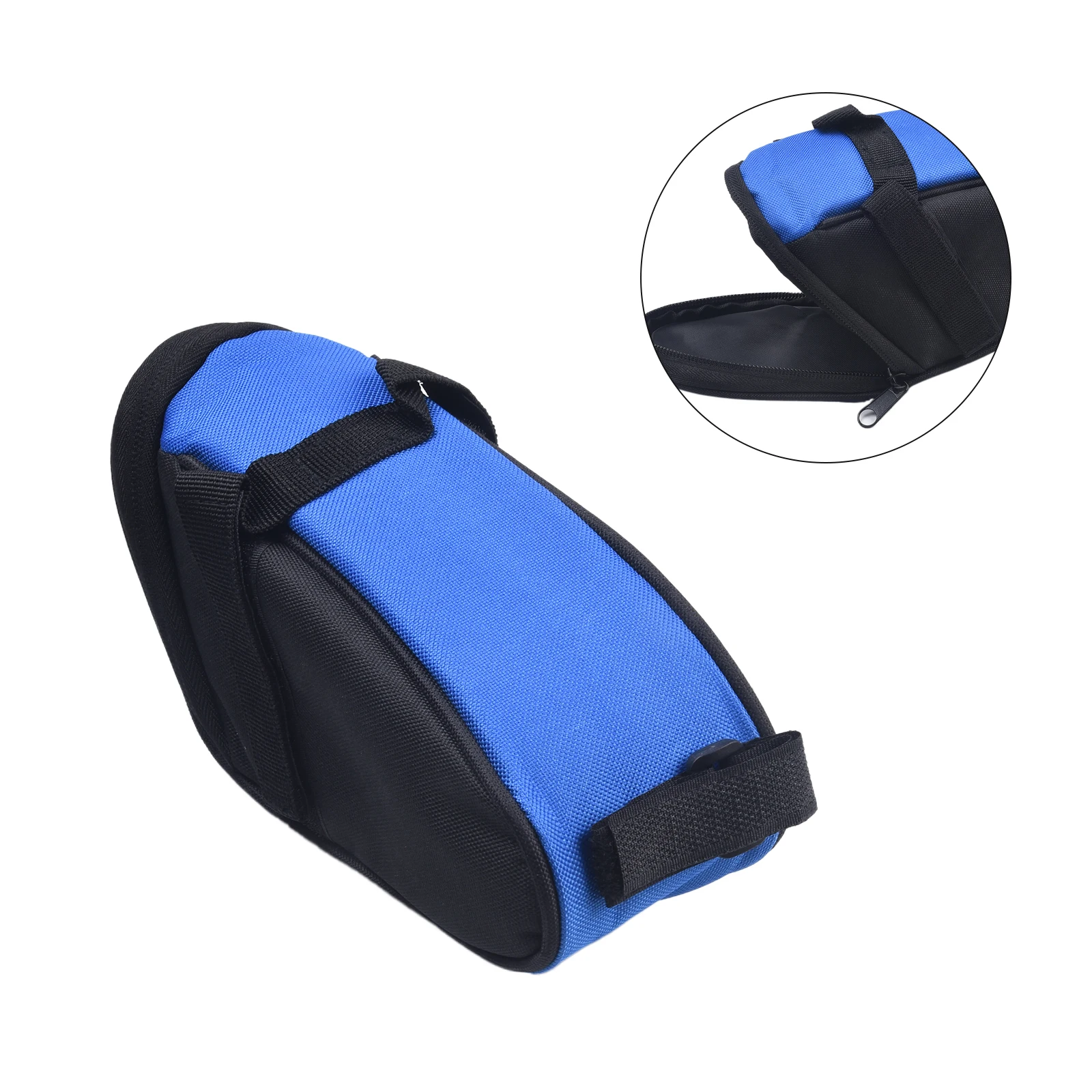 

1pc Bicycle Bag Mountain Bike Riding Tail Bicycle SeatBag Equipment Accessorie 16x8x7cm Braided Belt Design Bike Accessories