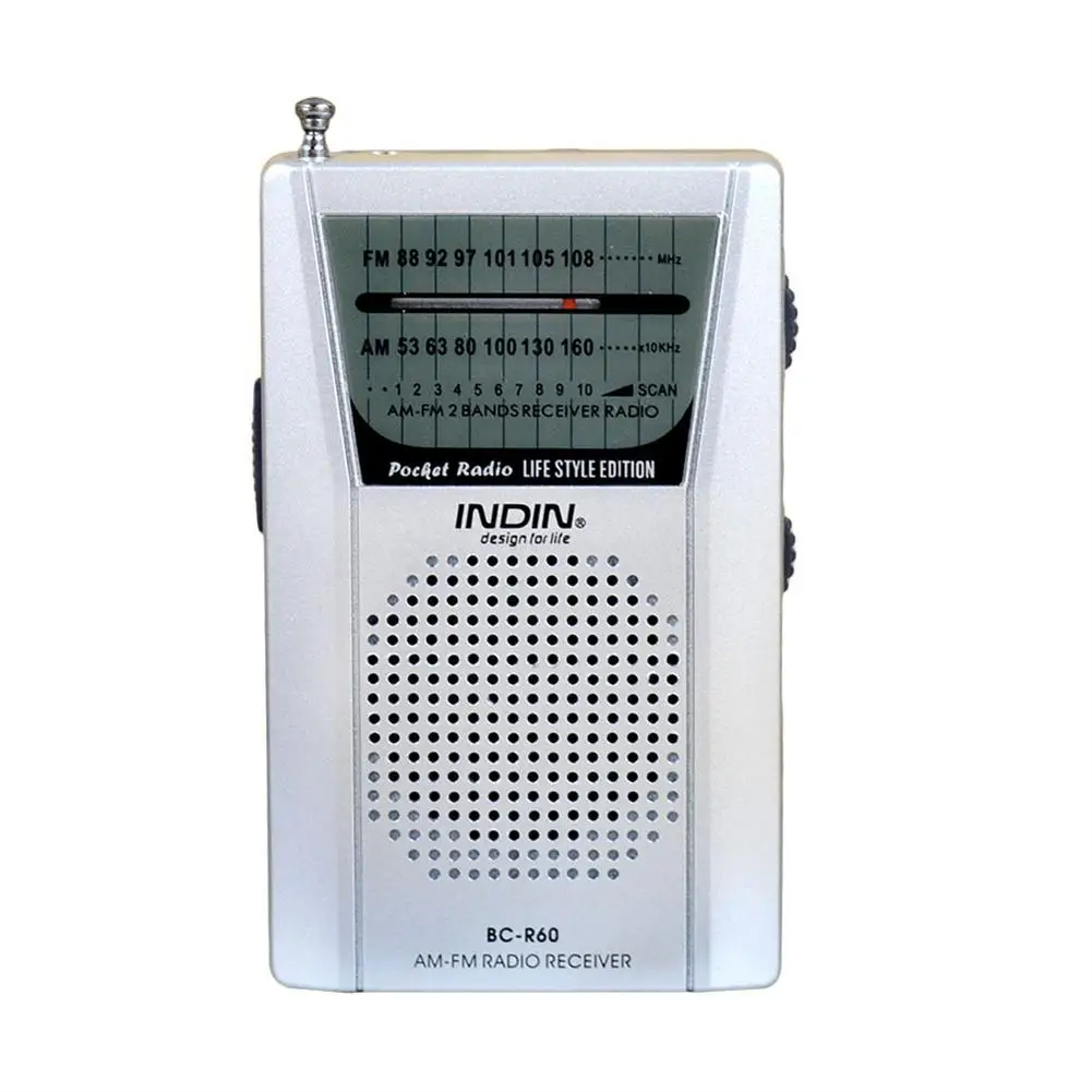 FM Radio Pocket Telescopic Antenna Mini AM Elderly World Receiver 88-108MHz Speaker 3.5mm Earphone Jack