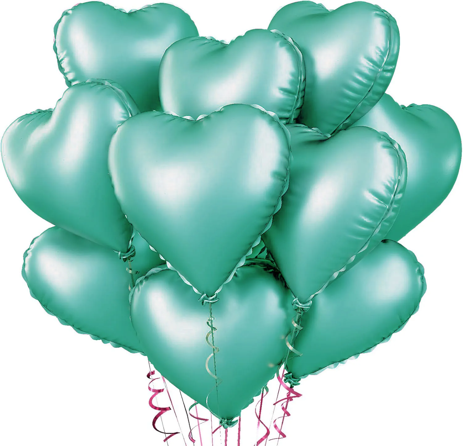 Palloncini a forma di cuore con gancio cavo da 5 pezzi da 40 pollici Cuori d'amore Palloncino in pellicola di alluminio Palloncino in lamina d'oro/argento Compleanno Fornura per feste di nozze