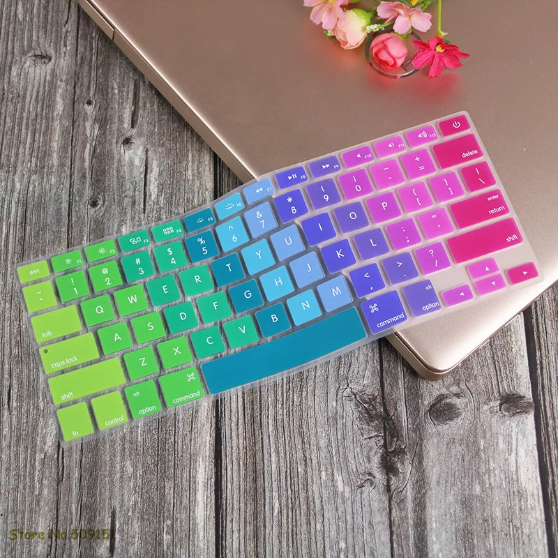 Premium Keyboard Cover for MacBook Pro and Air - US English Layout
