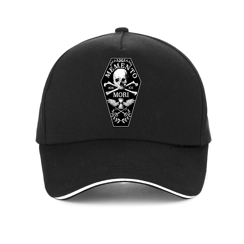 Memento Mori Hat 100% Puro Cotone Memento Mori Ricorda La Morte Numeri Romani Teschio E Ossa Teschio Bara Cool Berretto Da Baseball