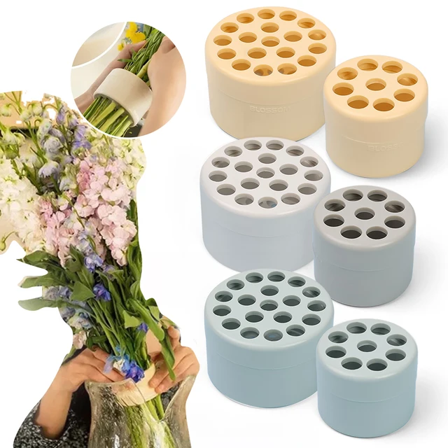 Bouquet Twister DIY Spiral Flower Stem Holder Reusable Spiral Ikebana Stem Holder Ring for Vase Flower Arrangement