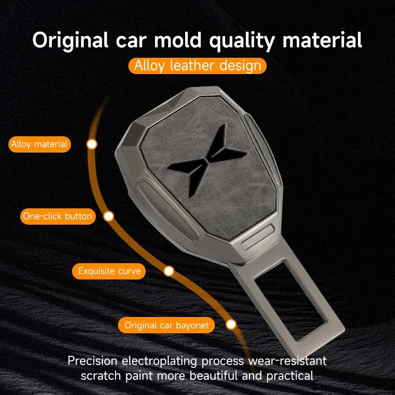 Car Seat Belt Clip Extension Safety Lock Buckle Extender Plug For Xpeng P7 G3 G3i G9 P5 X2 N5 F30 H93 Beta