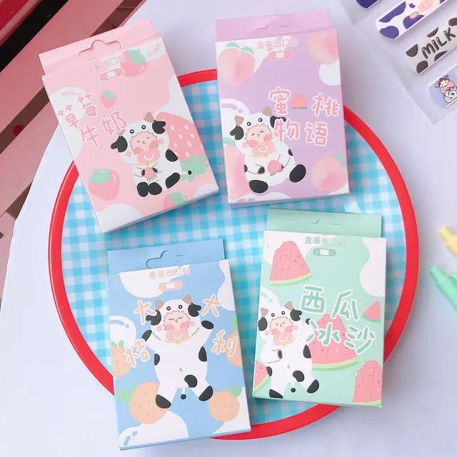 20pcs/box Waterproof Bandages First Aid Hemostasis Band Aid Stickers Cute Cartoon Animals Pig Plaster Wound Emergency Kit NO.16