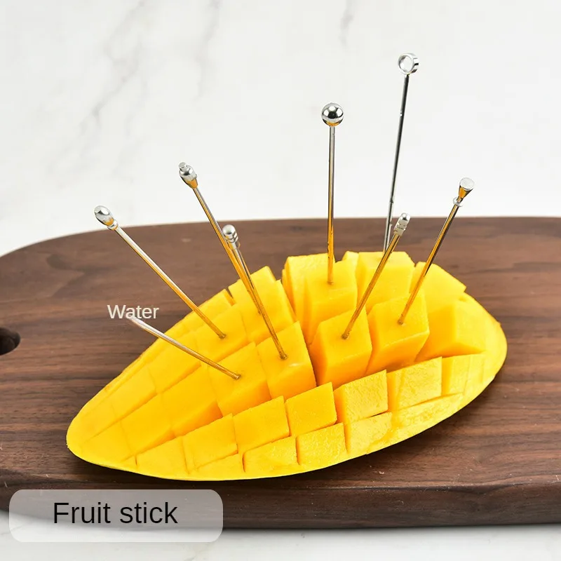 

Stainless Steel Tableware Set with Fruit Pin and Fruit Toothpick - The Perfect Addition to Your Dining ExperienceUpgrade your d