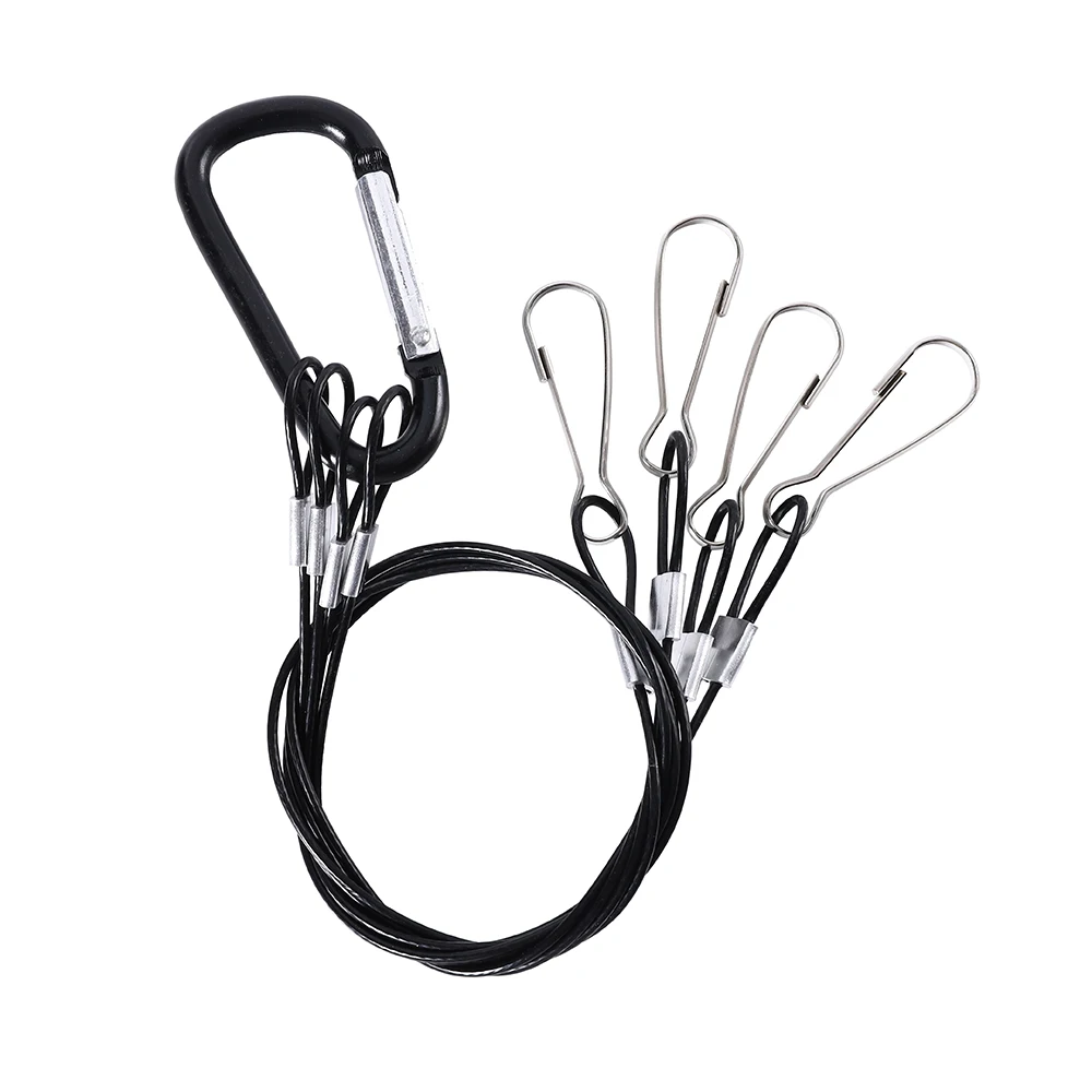Led Grow Light Suspension Kit Stainless Steel Hanging Rope Hook 4 Legs Branch Length 35cm Light Suspension Kit