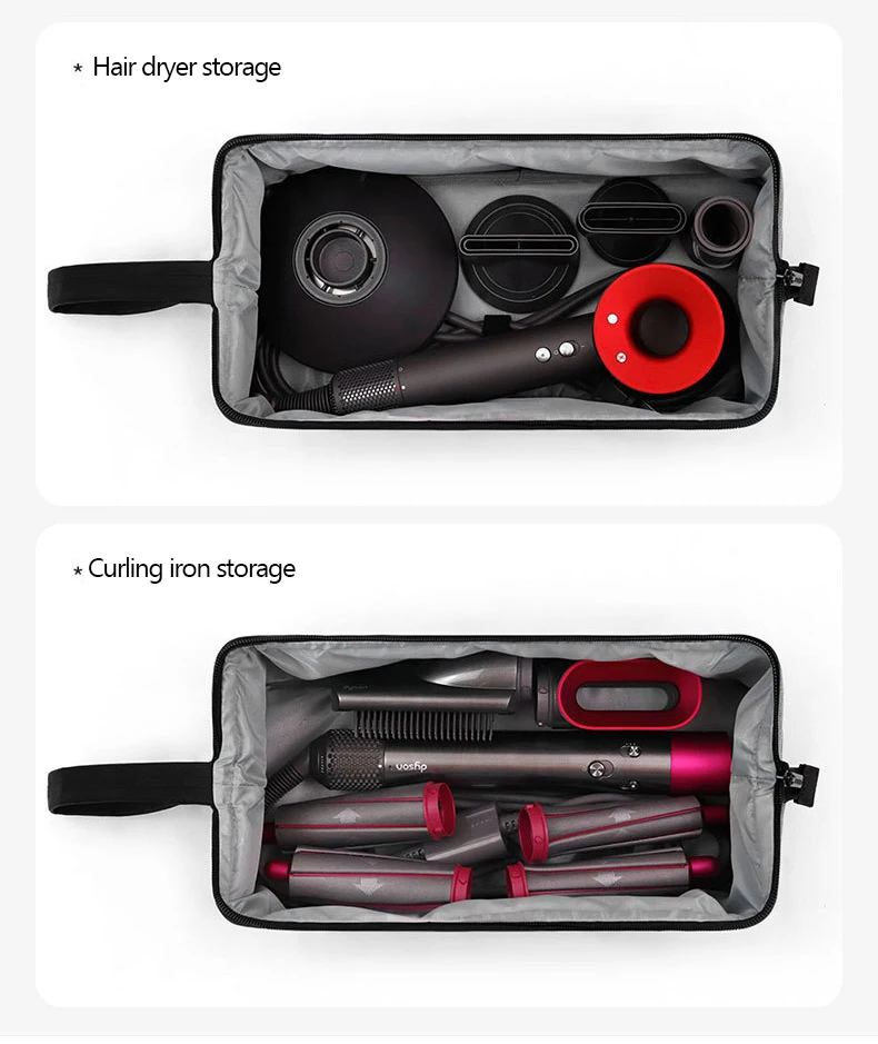 Travel Storage Bag for Dyson Supersonic Hair Dryer and Attachments