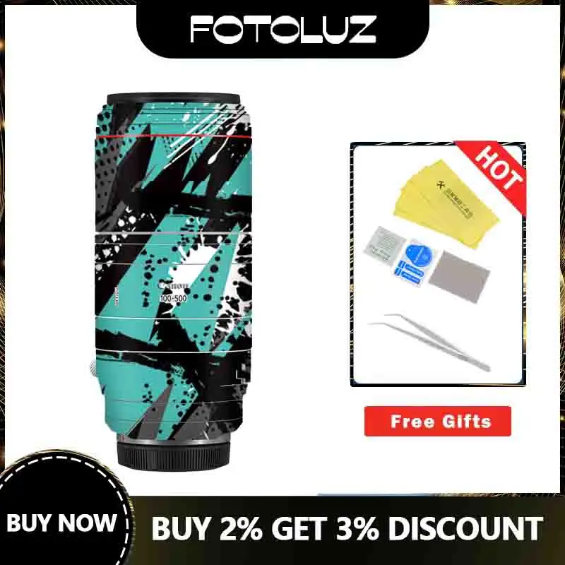 Canon Rf 100-500Mm F/4.5-7.1 L Obiettivo Skin Camera Lens Protector Skin Camera Film Canon Accessori Adesivo Decal Coat Wrap Cover