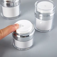 15/30/50ml Dispensing Bottle Vacuum Design Cream Bottle Refillable Press Type Moisturizer Pump Dispenser Airless Pump Jar 1
