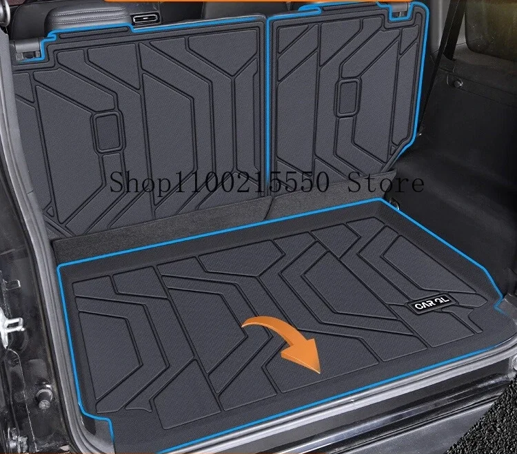 BAIC 베이징 212 T01 2024-2025 뒷좌석 등받이 보호 패드 트렁크 매트 발차기 방지 패드 자동차 내부 액세서리