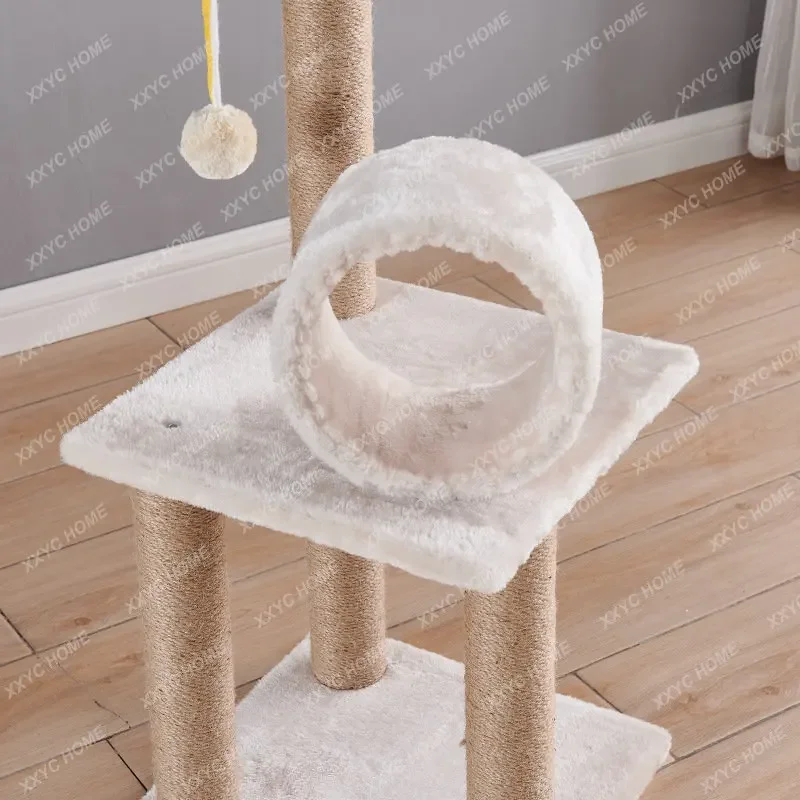 Cat Climbing Frame Nest Scratch Trees Villa Pet Supplies Toys Wooden Furniture