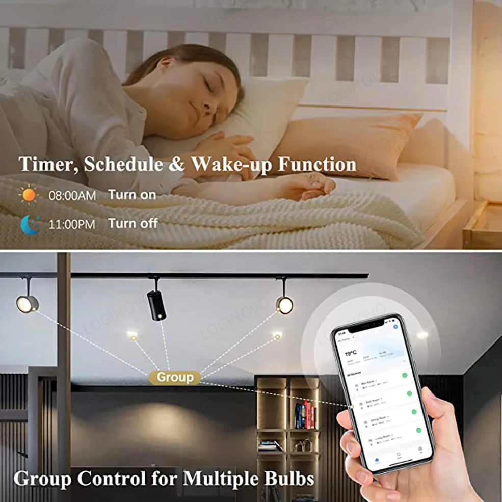 Smart LED Light Bulbs Ewelink GU10 Zigbee WiFi RGB CW WW App Control