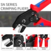 SN-58B 5Jaws Tool Kit Electrician Crimping Tools Crimping Plier Crimp Dupont Terminals Clamp Electronics Connector Hand Jaws Box 6