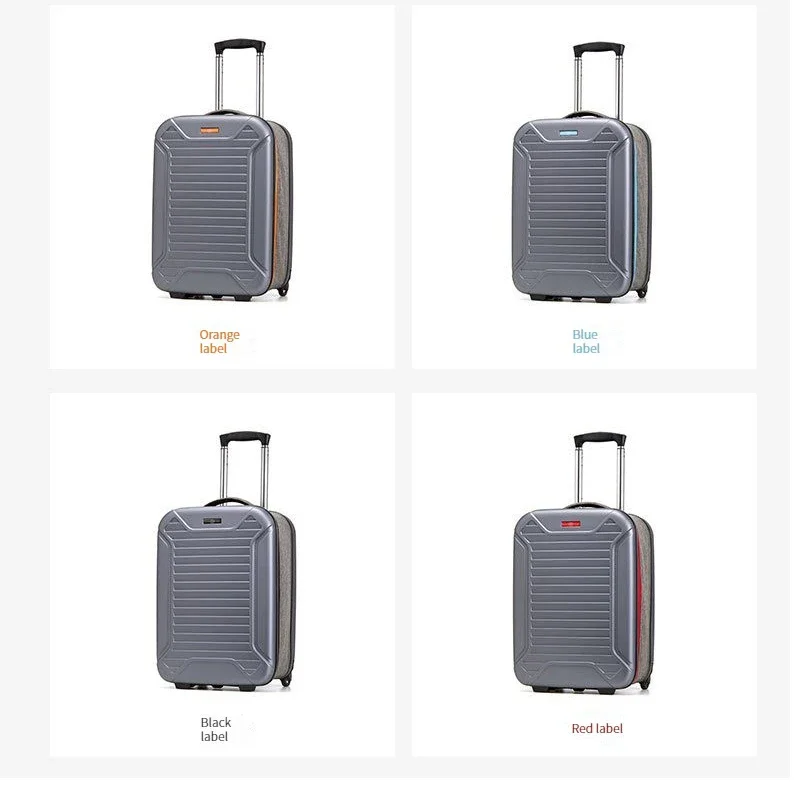 MiFuny Rolling Luggage Folding ABS Foldable Trolley Case Portable Storage Luggage Carry on Luggage with Wheels Travel Suitcase