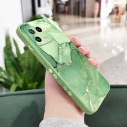 Elegant Marble Texture Liquid Silicone Phone Case - Premium Protective Cover - Mi 11 Ultra (Light Green)