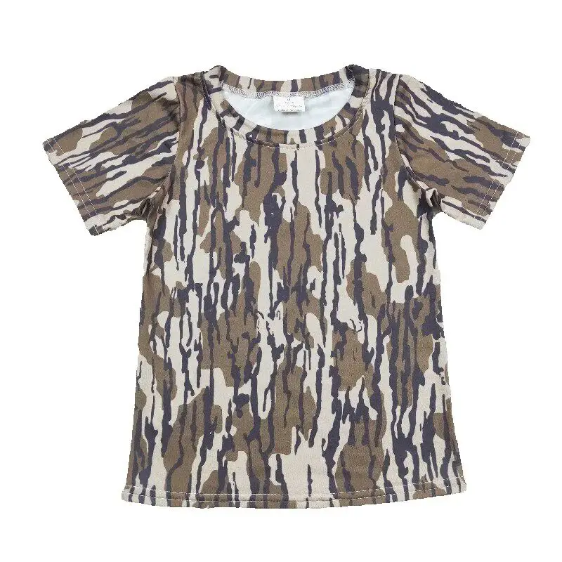 RTS kids short sleeve tops toddler boy summer camo print tee boys t shirt