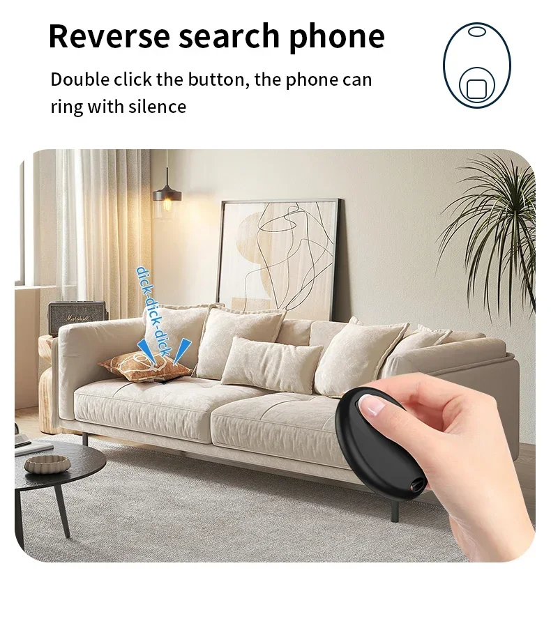 Smart GPS Tracker Mini Tag For IOS Apple Find My APP ITag Anti Lost Reminder Device MFI Rated Locator Car Key Pet Kids Finder Gps Locator Key Finder Anti Lost Tracker Anti Lose Tracker Item Locator Anti Lost Locator Key Chain Locator
