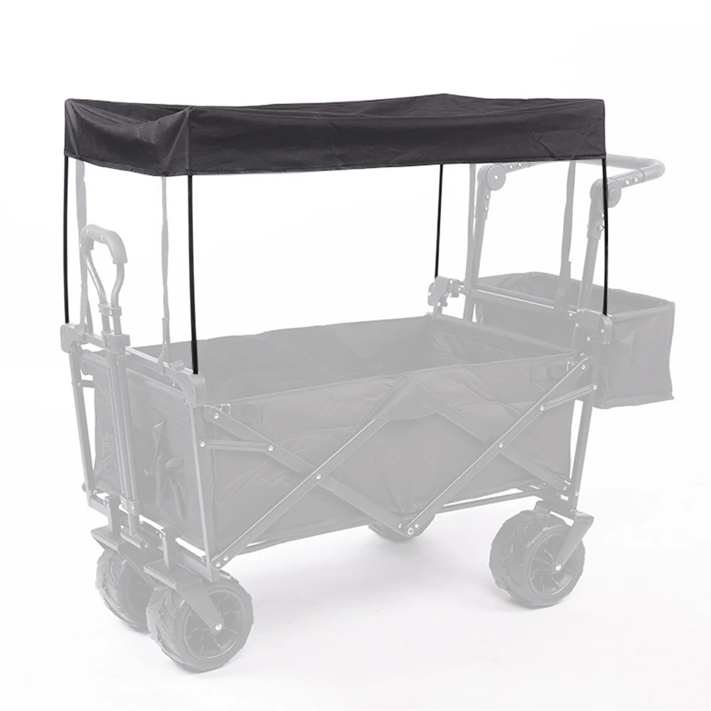 

1pc Awning Canopy For Garden Wagon Attachment Sun Shade Cover For Trolley Cart Universal Awning Canopy All-In-One Garden Cart