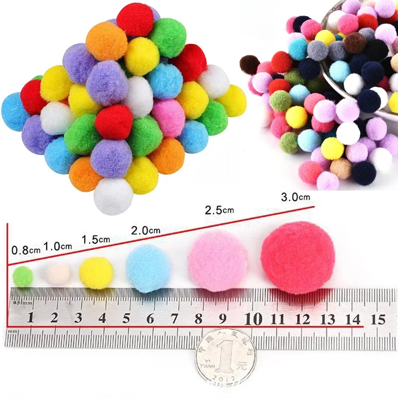 8-30MM Pom Poms Craft Supplies for DIY Decor