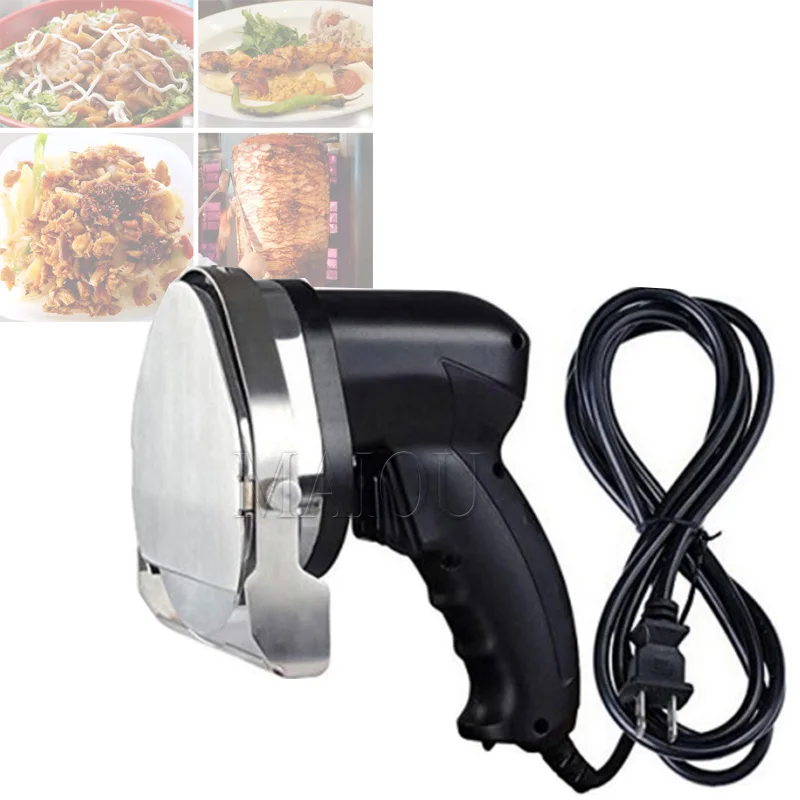 2023 Nuovo Stile Elettrico Kebab Affettatrice Doner Coltello Shawarma Cutter Palmare Bbq Arrosto Tagliatrice Di Carne Giroscopio Coltello 220V 110V