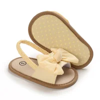 SXYPAYXS-Baby Girls Bow Knot Sandals Casual Soft Sole Princess Flat Non-Slip Patchwork Shoes Beach Sandals 2