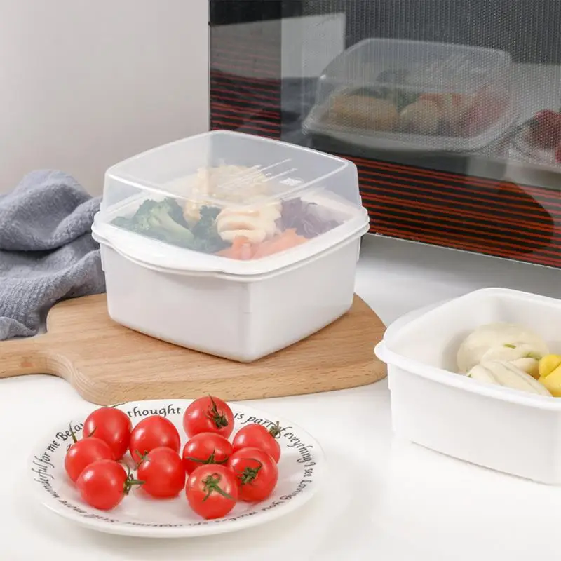 Microwave Steamer Vegetable Steamer Microwave Bowls Cookware Versatile Food Container for Vegetables Fish Prep Meal steamer rack,steamer basket,silicone steamer pad
