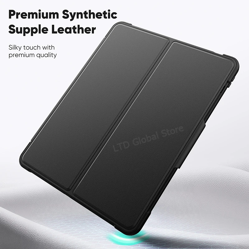 Enhanced Tablet Case with Kickstand, Magnetic 360° Rotation, and Protective Cover