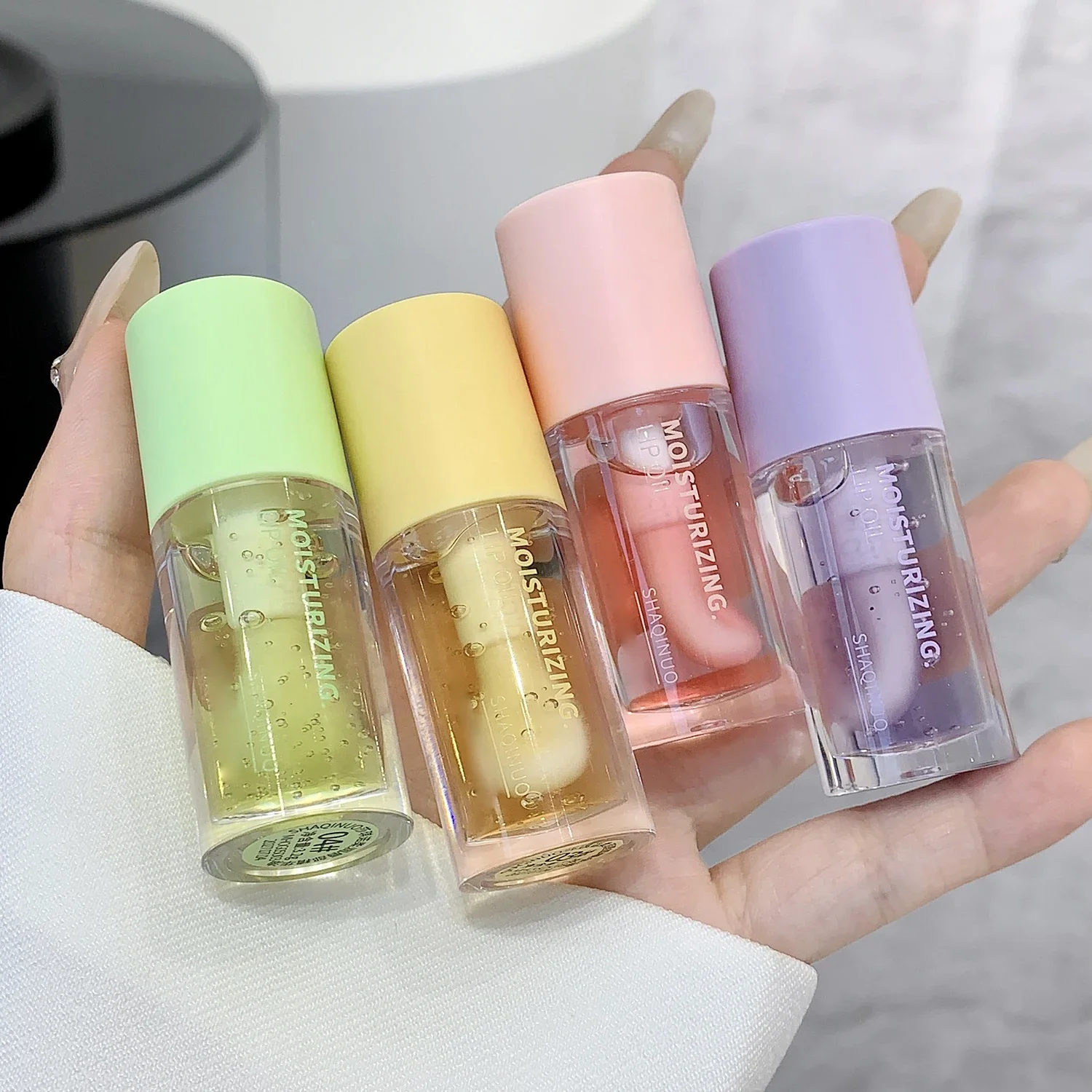 Water Light Lip Gloss Moisturizer Transparent Jelly Mirror Fruit Crystal Lip Oil Clear Hydrating Plumping Korean Lip Care Makeup 2