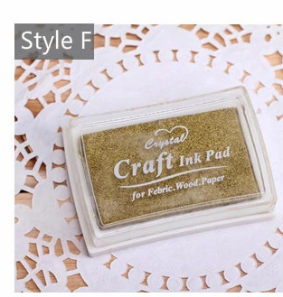 Mr Paper 15 Colors Inkpad Handmade DIY Craft Oil Based Ink Pad for Fabric Wood Paper Scrapbooking Ink pad Finger Painting F