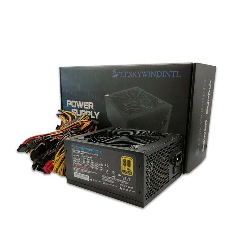 T.F.SKYWINDINL 2000W ATX PC Power Supply for Computer Mining MINER BTC Desktop 220v