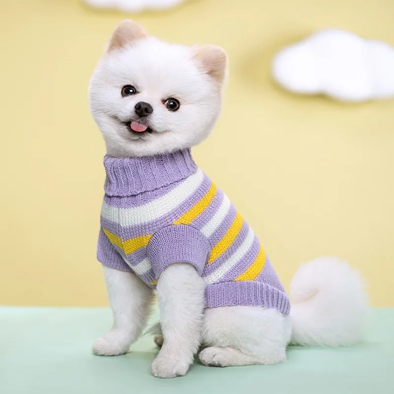 Puppy Knit Sweater for Small Medium Dogs Cats Chihuahua Yorkie French Bulldog Pullover Costume
