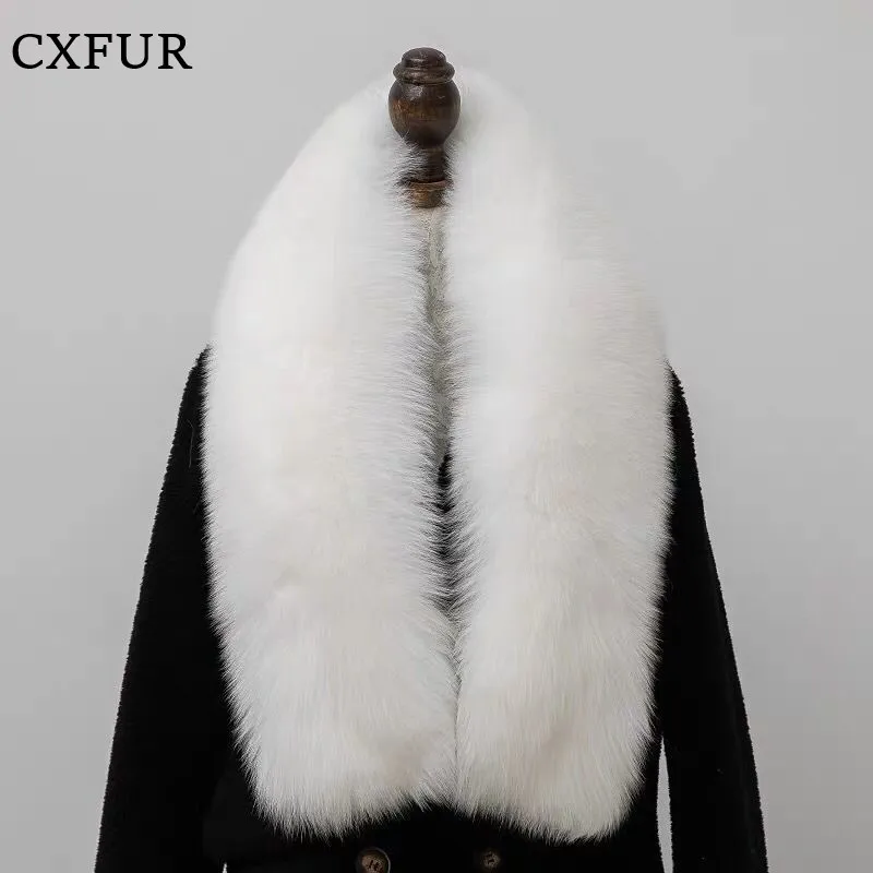 

Garment Accessory Winter Luxury Scarves Big Fur Collar Fox Fur Scarf for Women CX-S-191C