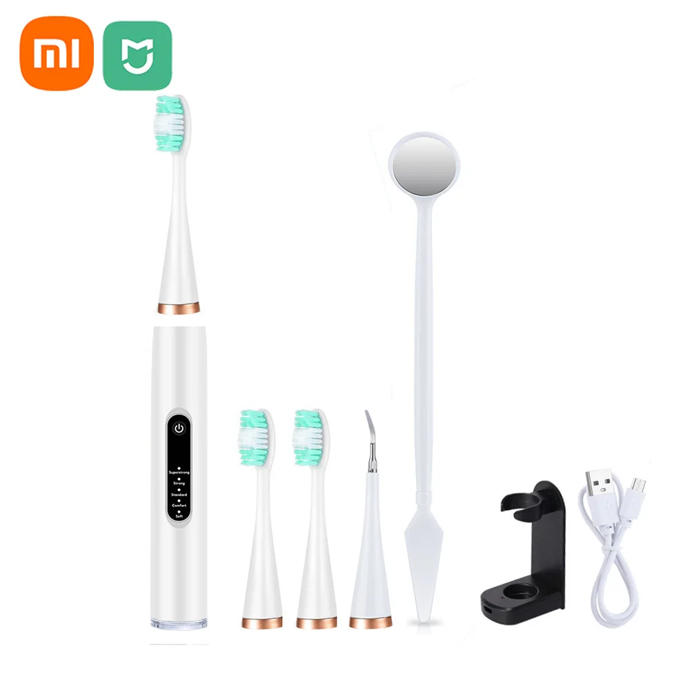 

Xiaomi Mijia 5-скоростная электрическая зубная щетка-скалер домашняя многофункциональная чистка полости рта от зубного камня ультразвуковая чистка