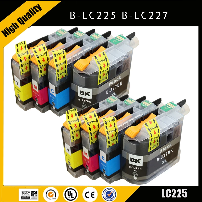 Einkshop LC227 LC225 LC227XL LC225XL Full Ink Cartridge Compatible For Brother DCP-J4120DW/J4420DW/J4620DW/J4625DW/J5620DW/J5625 ink cartridge inkjet ink cartridge