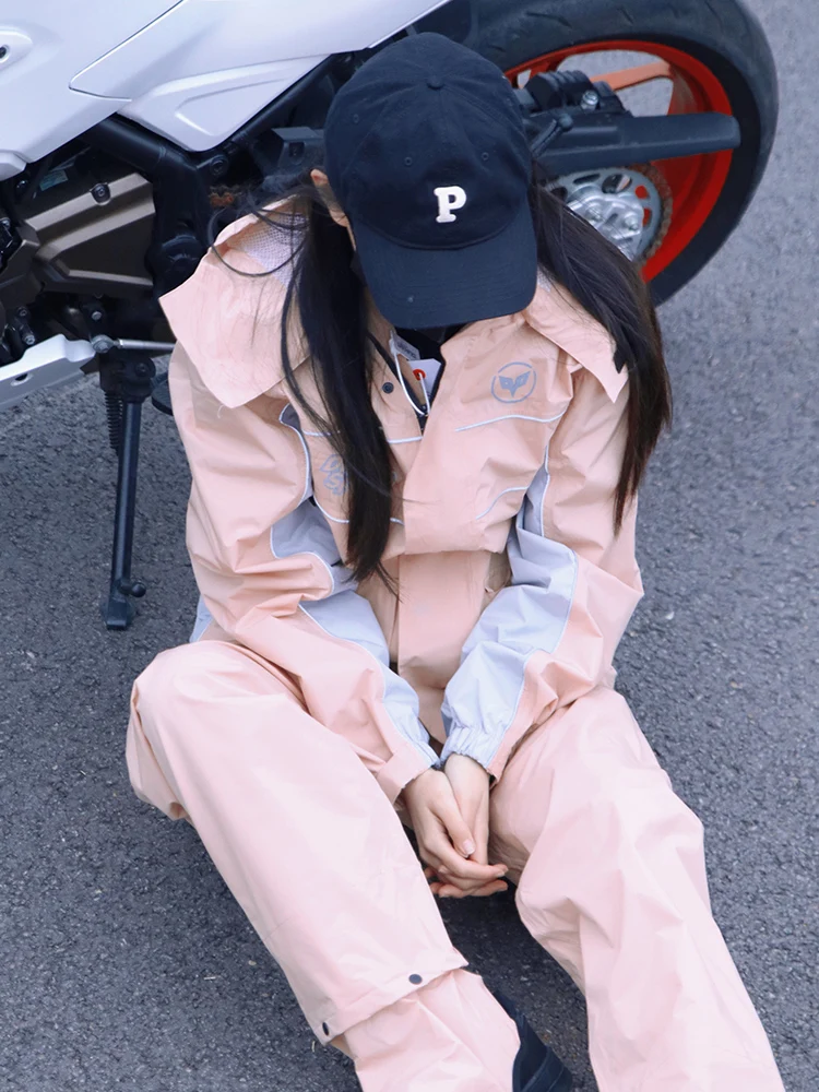 Motorcycle Riding Protective Waterproof Raincoat Motorbike Night Reflective Waterproof Raincoat Outdoor Travel