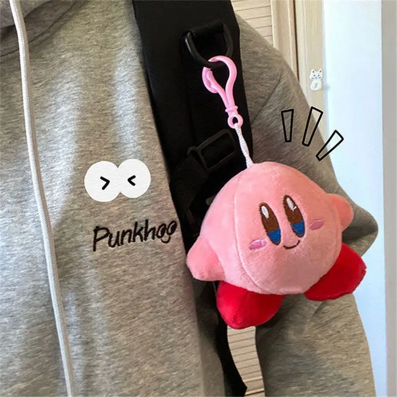 

Cute Star Kirby Plush Doll Soft Key Chain Kawaii Children Toys Girls Gift Bag Pendant Home Decoration Amine Figure