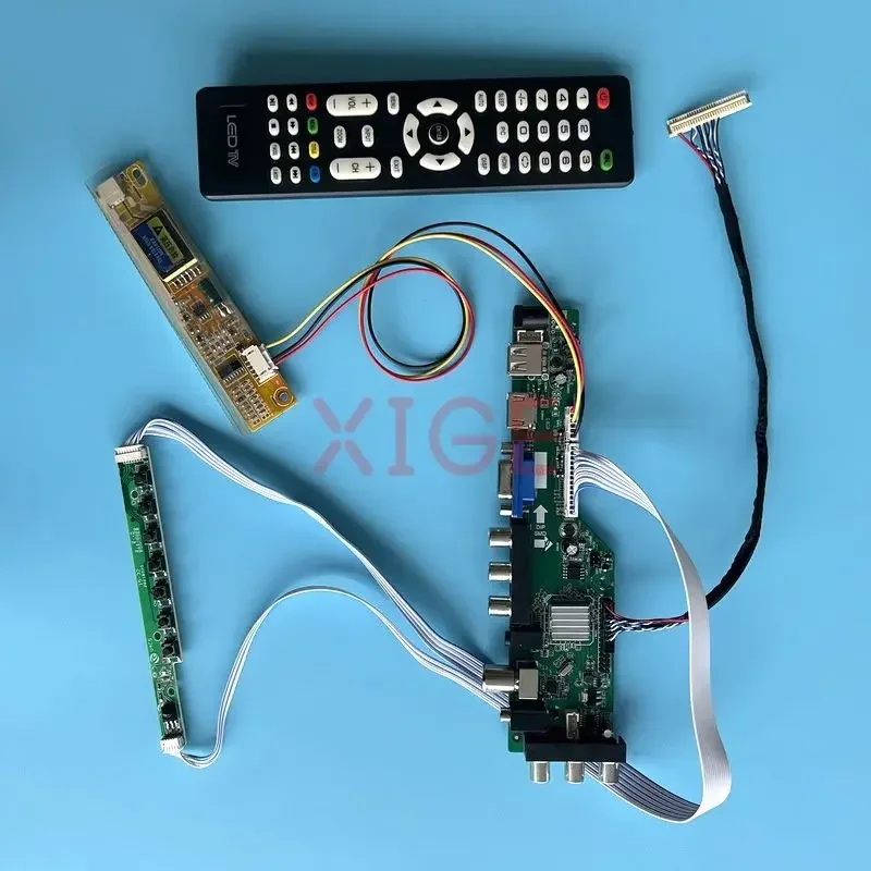 

Controller Board Fit CLAA154WA01 CLAA154WA03 DIY Kit DVB Signal Digital 1280*800 1CCFL LCD Display LVDS-30Pin USB+HDMI+VGA+AV+IR
