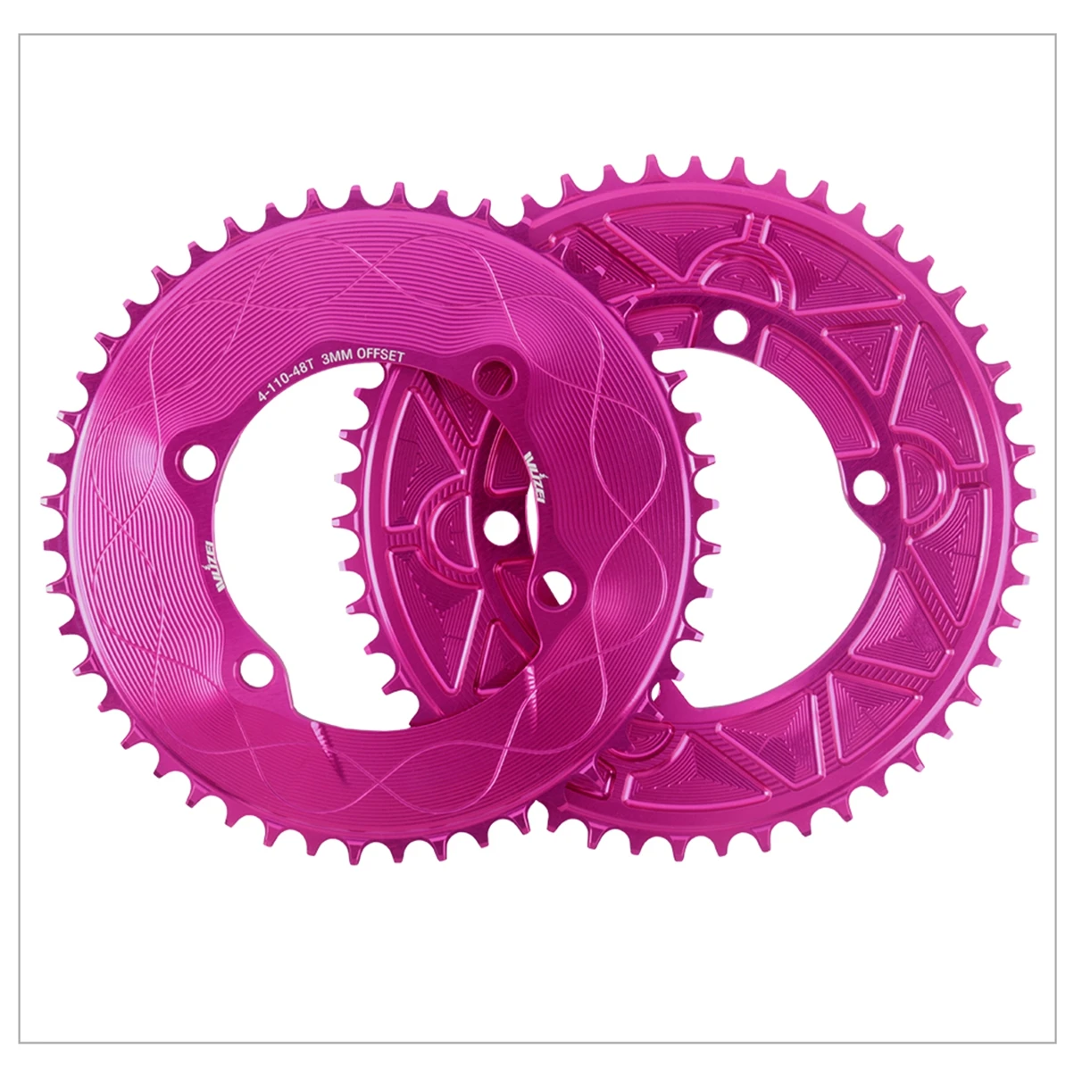 WUZEI Rennrad Kettenblatt 110BCD für Shimano R7000 R8000 R9100 Kettenrad 40 42 44 46 48 50T Fahrrad Kettenblatt 12 11 10 9 8 Geschwindigkeit – Detail 20