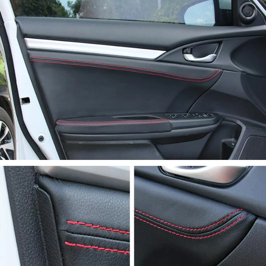 Moldura Negra Para Reposabrazos De Puerta Interior, 4 Piezas | Envío gratis