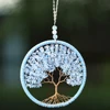 Amethyst Tree of Life Wall Hanging Decor Car Pendant Chakra Feng Shui Crystal Stone Dream Catcher Meditation Wedding Home Decor 3